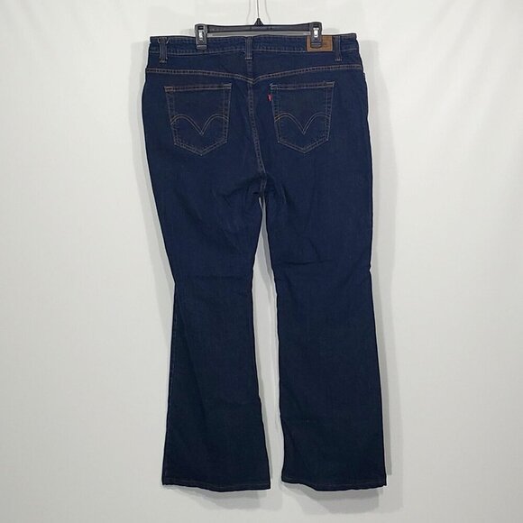 Levis 515  Bootcut  Dark Wash Jeans  Plus Size 22M - Picture 2 of 3
